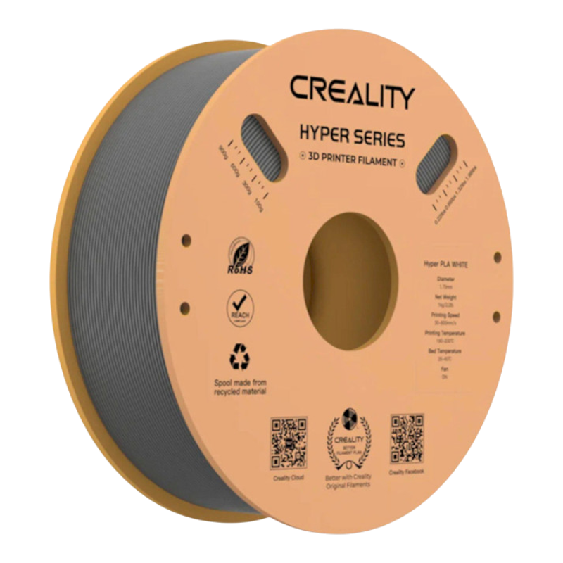 Філамент (пластик) для 3D принтера CREALITY Hyper PLA 1кг, 1.75мм, сірий (3301010340)